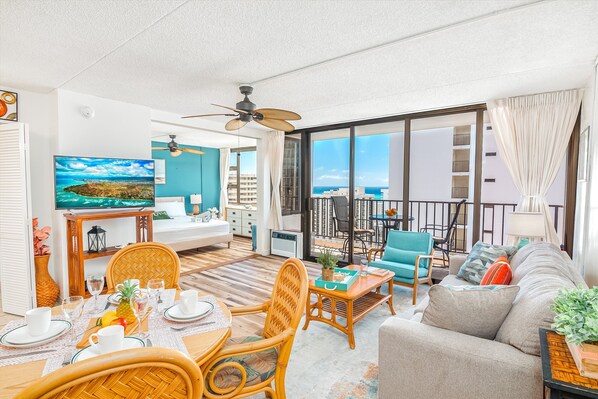 Enjoy and relax in this spacious condo with beautiful ocean view.