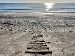 Direct beach access