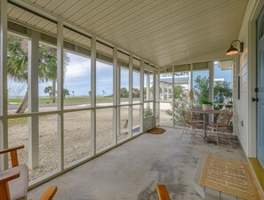 Cozy screen porch