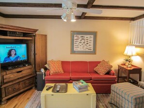 Second, less formal sitting area with TV
