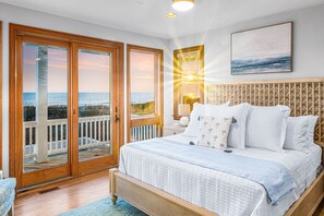 Ocean views from the master bedroom