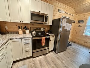 Brand new kitchen with stainless appliances