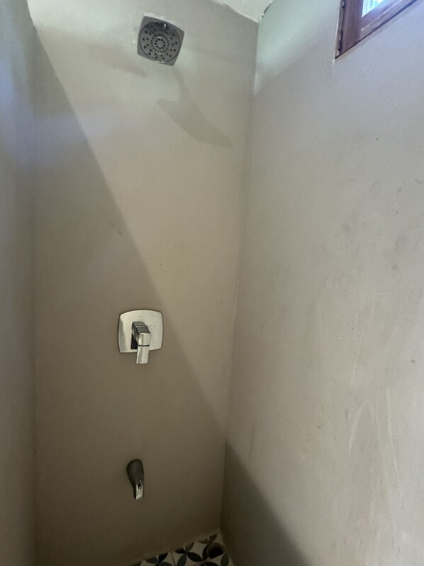 shower with hot water multi jet