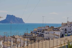 Vue sur la plage ou l’océan