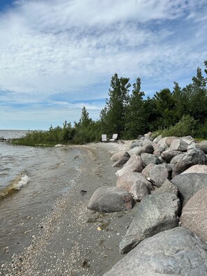 Private beach water front
