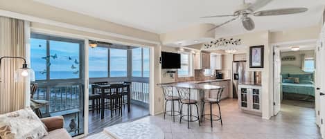 Cute, well-maintained condo on the 5th floor with specular ocean views