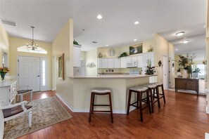 Kitchen with Breakfast Bar and Stools