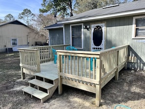 Deck with chairs