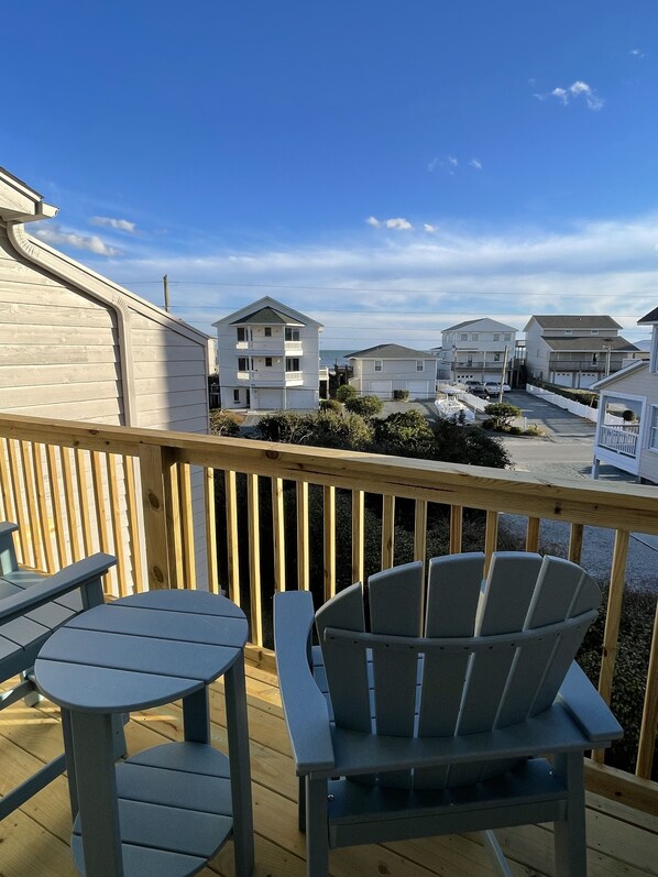 Master Bedroom Deck. Views of the ocean