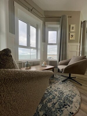 Sea Whisper views overlooking the White Rocks and beyond