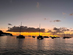 Coucher soleil baie Deshaies copie 3