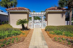 Entrance to community pool