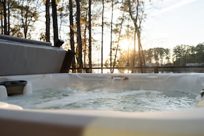 Hot Tub on Back Porch