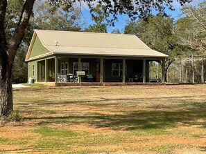 Front porch view of the Farmhouse