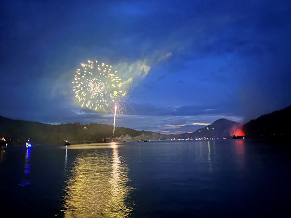 Front Row Seat for the Lake Glenville Fireworks