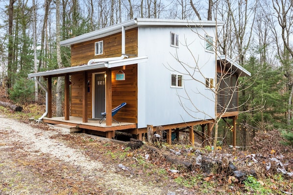 Our Big Leaf Cabin!