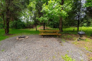 Outdoor Private Fire Pit with Bench