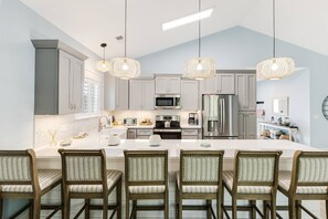 This kitchen has all you need for tasty meals and good times together.