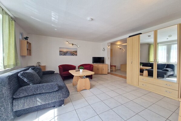 Ferienwohnung Kranich - Wohnbereich