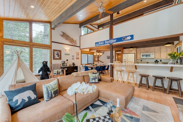 Bright, open floor plan.
