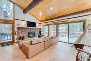Embrace the cozy cabin feel.