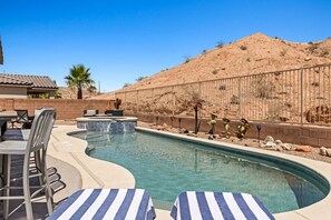 Relax poolside and enjoy the Nevada sun and scenery.
