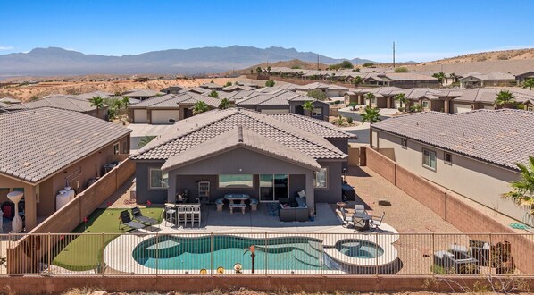 Enjoy all that the backyard space has to offer.