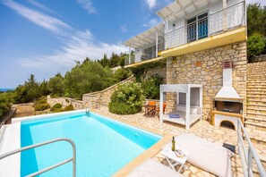 Beautiful villa with private pool and terrace with panoramic sea views