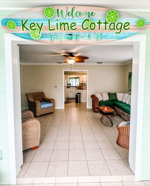 Entrance of the Key Lime Cottage