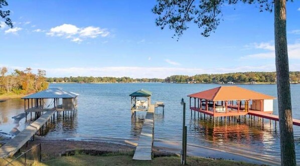 Walk the dock, fish the pier, pre-arrange bringing your boat, waiver required.