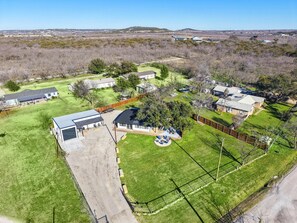 2 houses in shared fence- large yard