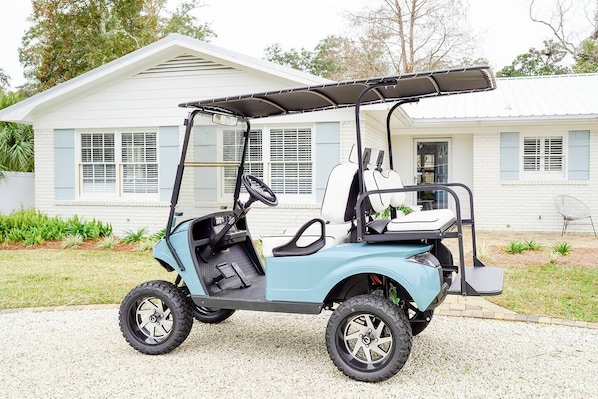 Golf Cart is included in your stay!