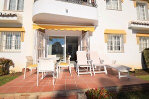 Outside dining area