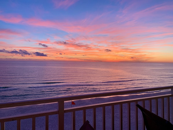 Sunset from the balcony