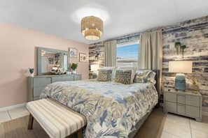 Master with King bed, sleeps 2.