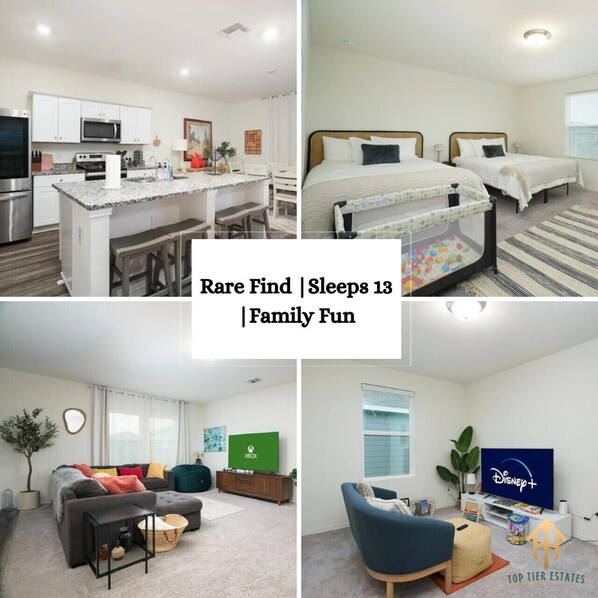 Welcome to your dream vacation home, designed for large families seeking luxury and comfort. Enjoy breathtaking views, a fully equipped kitchen, and plenty of entertainment options for all ages