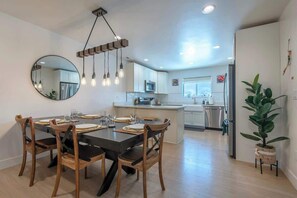 Gather, feast, and make memories in our dining room that comfortably seats eight.