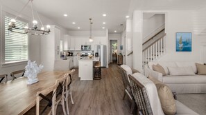 Serene Stay on 30A Kitchen and Living Area
