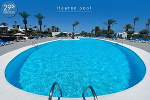 Large heated pool