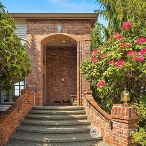 Grand staircase entry, with Smart Lock