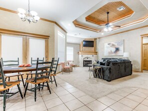 The perfect blend of chic design and cozy comfort awaits here.
