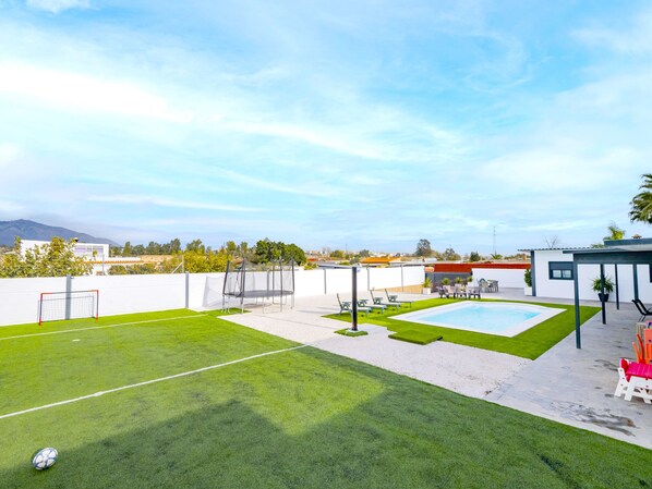 Family accommodation with private pool