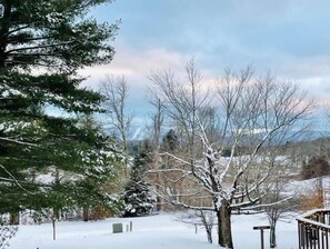 Views of Timberline from the front porch and living room windows!