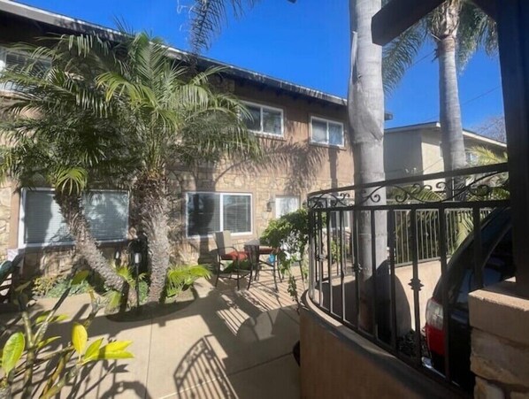 Private patio to relax and enjoy the ocean breeze.  