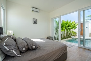 Bedroom 1,Pool view