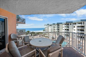 Private Balcony overlooks the BEACH!