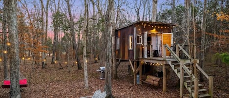 Relax and unwind in the solitude of the woods.
