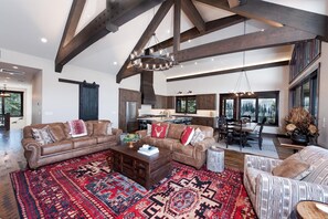 Open-Concept Layout with Stunning Views and Vaulted Ceilings and Exposed Wood Beams