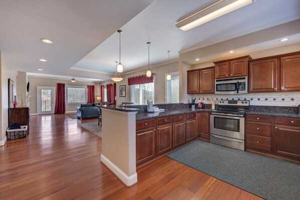 Kitchen and Living room
