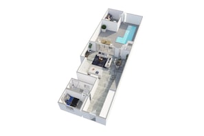 First floor- Bird's eye view of AnimeBNB! Which room will you choose?